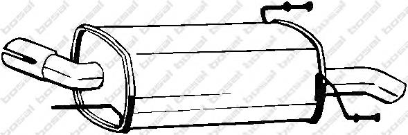 185201 Bosal Tłumik, tylna część