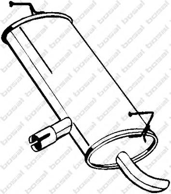 Tłumik, tylna część Bosal 145261 cena, od 83,29 USD