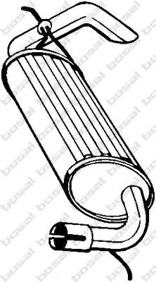 Tłumik, tylna część Bosal 211395 cena, od 83,85 USD