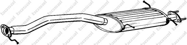 283873 Bosal Tłumik, tylna część