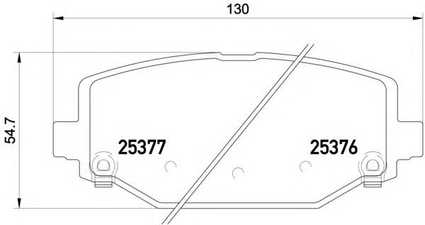 Okładziny (klocki) do hamulców tarczowych tylne Chrysler 68159526AB cena, od 26,67 USD