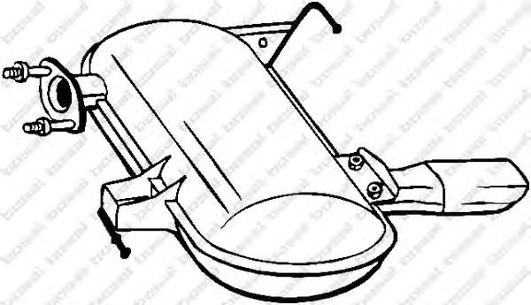 Tłumik, tylna część BMW 3 E90