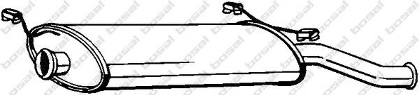 Tłumik, tylna część 135233 Bosal