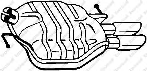 Tłumik, tylna część Audi A5 8T3
