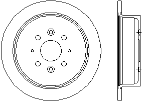 Tarcza hamulcowa tylna KIA Sephia 2 FB