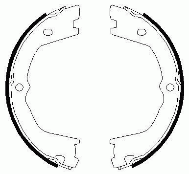 Klocki hamulcowe tylne bębnowe 42535858 Iveco