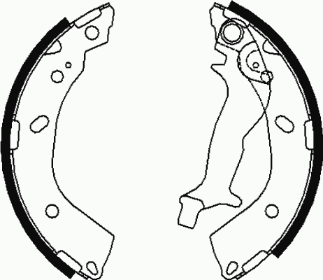Klocki hamulcowe tylne bębnowe 583050BA00 Hyundai/Kia