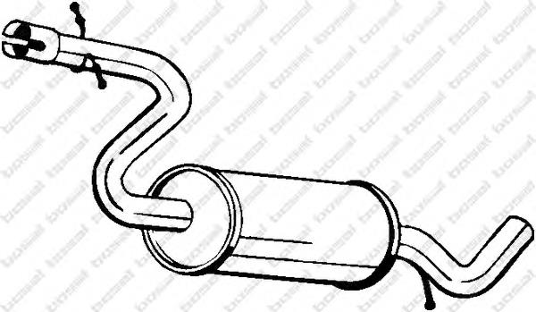 Tłumik, tylna część Audi A3 