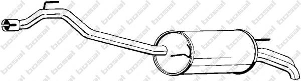 Tłumik, tylna część 283491 Bosal