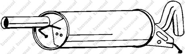 Tłumik, tylna część Volkswagen Passat B5 sedana (3B3) (2000 - 2005) cena, od 82,50 USD
