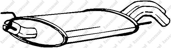 Tłumik, tylna część do Volkswagen Golf III 1H1