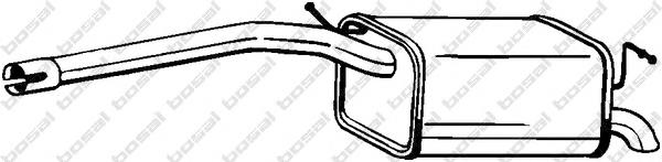 Do koszyka 233059 Bosal Tłumik, tylna część