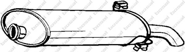 Tłumik, tylna część Peugeot 306 7A