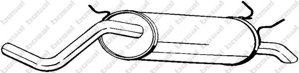 Tłumik, tylna część 279833 Bosal