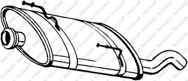 Tłumik, tylna część Peugeot/Citroen 1726KS cena, od 95,32 USD