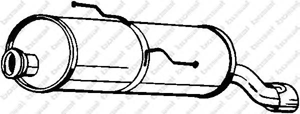 190359 Bosal Tłumik, tylna część