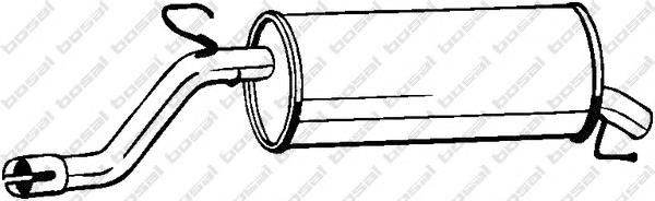 Tłumik, tylna część Fiat Punto 199