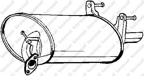 Tłumik, tylna część Toyota Corolla liftback (E10) (1992 - 1997) cena, od 82,17 USD