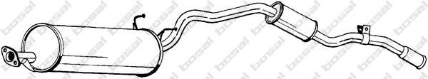 Tłumik, tylna część do Toyota 4 Runner  N130