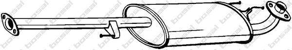 Tłumik, środkowa część 282863 Bosal