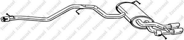 Tłumik, tylna część Volkswagen Golf I hatchback (17) (1974 - 1985) cena, od 140,97 USD