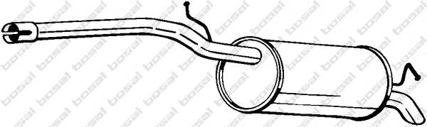 Tłumik, tylna część 280161 Bosal