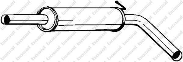 Tłumik, środkowa część 220039 Bosal