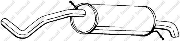 Tłumik, tylna część 278231 Bosal