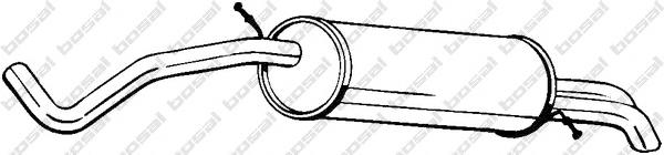 Tłumik, tylna część 278033 Bosal