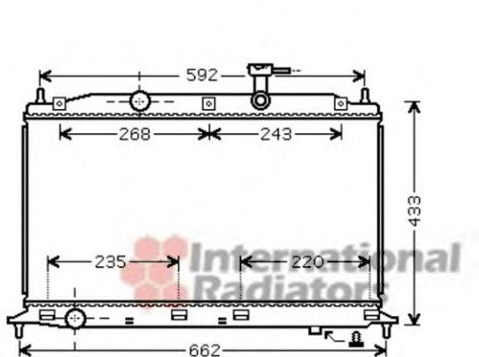 82002188 VAN Wezel Chłodnica silnika