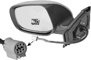 Lusterko wsteczne lewe Toyota 879400D260 cena, od 88,43 USD