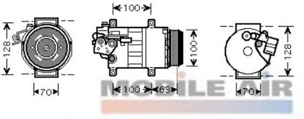Sprężarka klimatyzacji Mercedes A001230351180