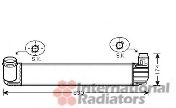 Chłodnica intercoolera 144968999R Renault (RVI)