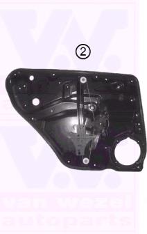 9548PSG3 Polcar Mechanizm podnoszenia szyby drzwi tylnych lewych