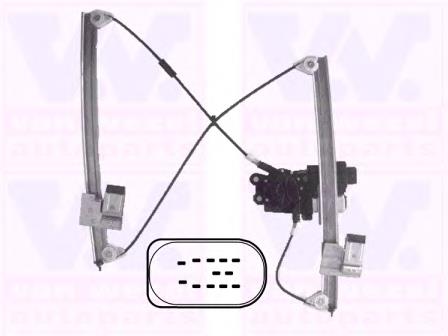 6K4837402J VAG Mechanizm podnoszenia szyby drzwi przednich prawych