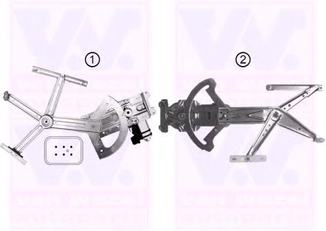 Do koszyka Mechanizm podnoszenia szyby drzwi przednich lewych Opel Meriva B 