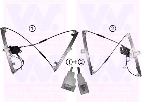Mechanizm podnoszenia szyby drzwi przednich lewych Peugeot/Citroen 9221E8 cena, od 54,48 USD