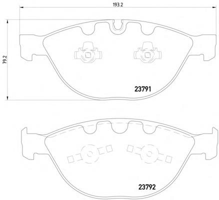 2379101 Textar Klocki hamulcowe przednie tarczowe