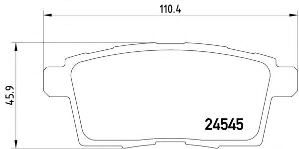 2454501 Textar okładziny (klocki do hamulców tarczowych tylne)