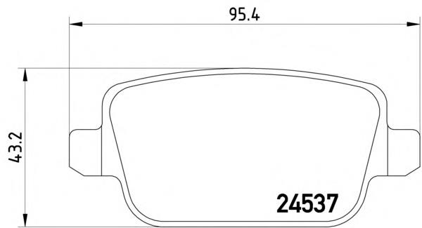 2453703 Textar okładziny (klocki do hamulców tarczowych tylne)