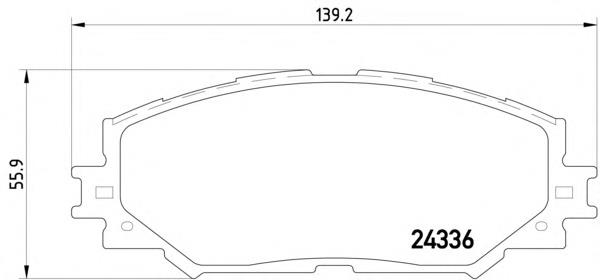 2433601 Textar klocki hamulcowe przednie tarczowe