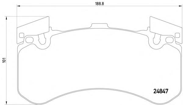 DP42158R EBC Brakes Klocki hamulcowe przednie tarczowe