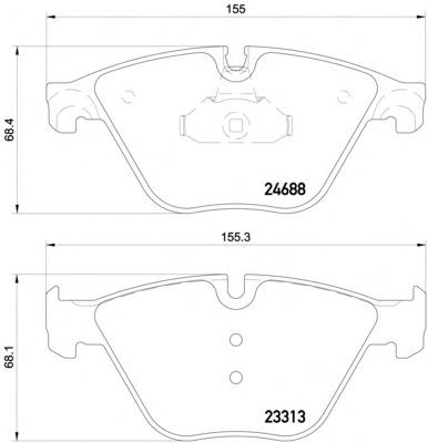 2468801 Textar klocki hamulcowe przednie tarczowe