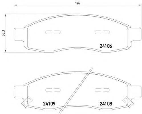 Klocki hamulcowe przednie tarczowe Nissan/Infiniti 41060ZC027 cena, od 38,38 USD