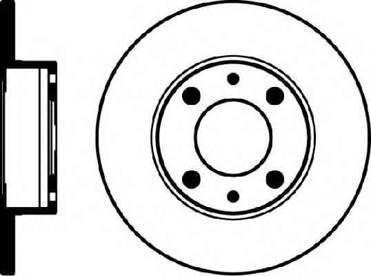 Tarcza hamulcowa przednia 0004385812 Fiat/Alfa/Lancia