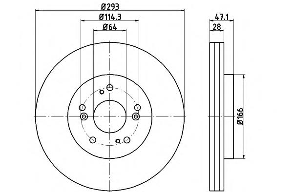 92184803 Textar Tarcza hamulcowa przednia