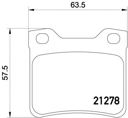 Okładziny (klocki) do hamulców tarczowych tylne Peugeot/Citroen 425208 cena, od 16,51 USD