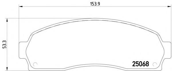 BR114 Ford Klocki hamulcowe przednie tarczowe