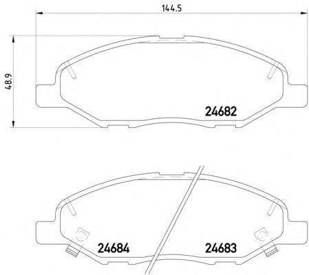 2468201 Textar klocki hamulcowe przednie tarczowe