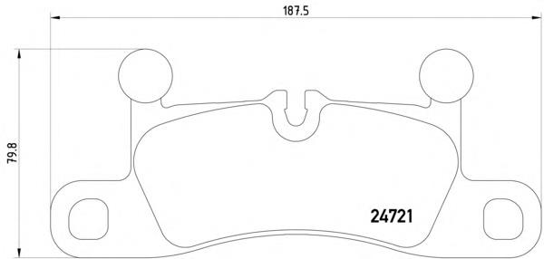 2472101 Textar Okładziny (klocki) do hamulców tarczowych tylne